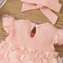 Vestido Infantil Borboletinhas + Faixa