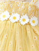 Vestido Infantil Margaridinha + Chapéu