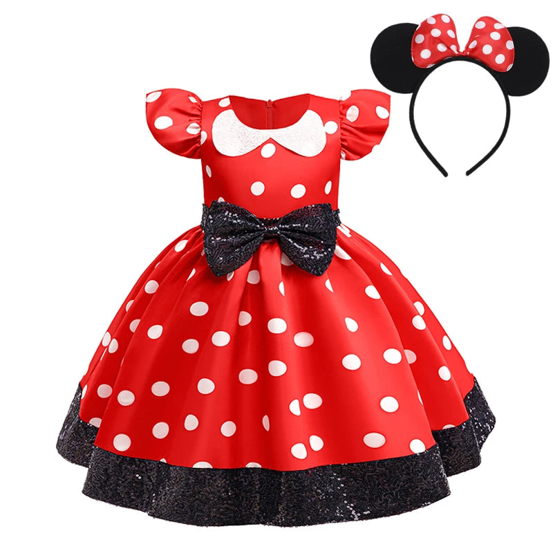 Vestido Infantil Princesa Mini + Tiara
