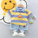 Conjunto Infantil Polo Listrada