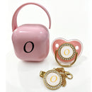 Kit Chupeta Inicial Baby Luxo Rosa 3 Pçs