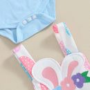 Jardineira Infantil Coelhita 3 Pças