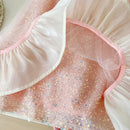 Vestido Infantil Glamour Paetê