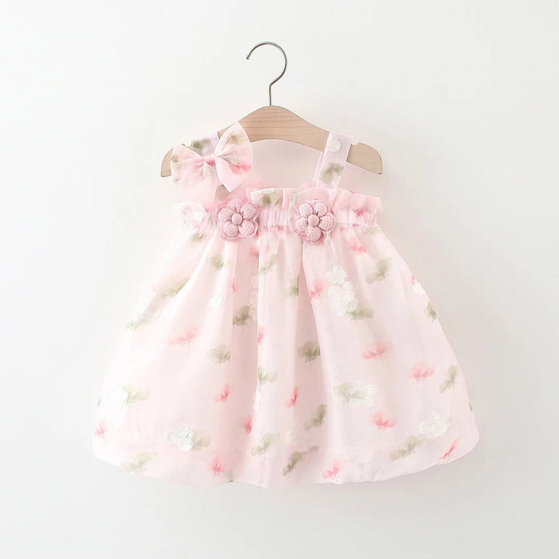 Vestido Infantil Flor Verão