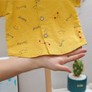 Jardineira Infantil + Camisa Happy