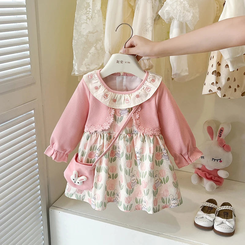Vestido Infantil Babi + Bolsinha