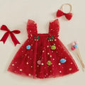 Romper Infantil Tutu Natalino + Faixa