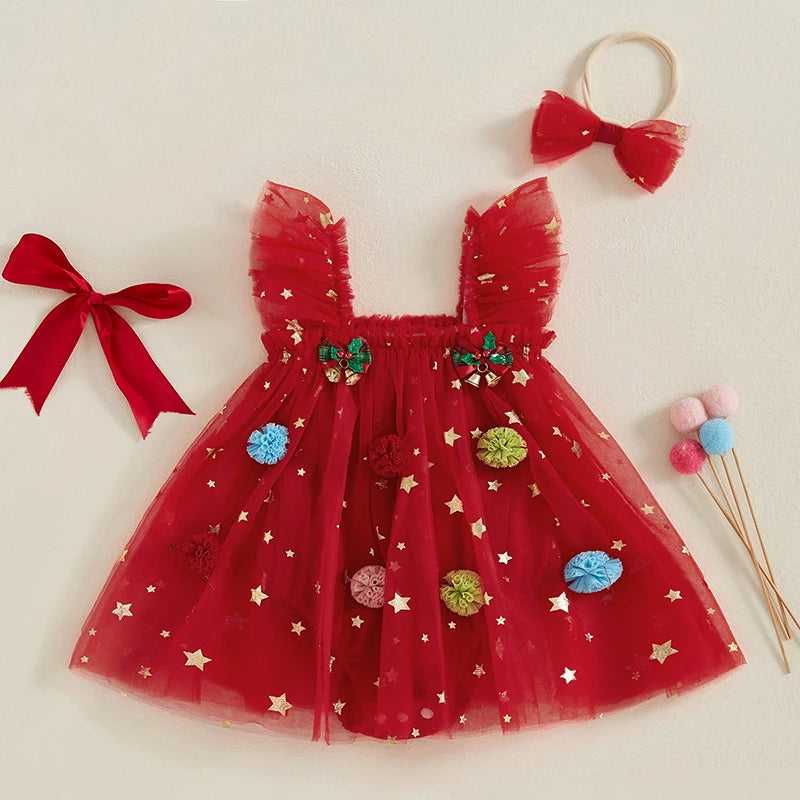Romper Infantil Tutu Natalino + Faixa