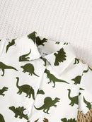 Conjunto Jardineira Infantil Dinos