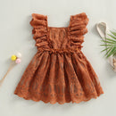 Vestido Infantil Vintage Renda