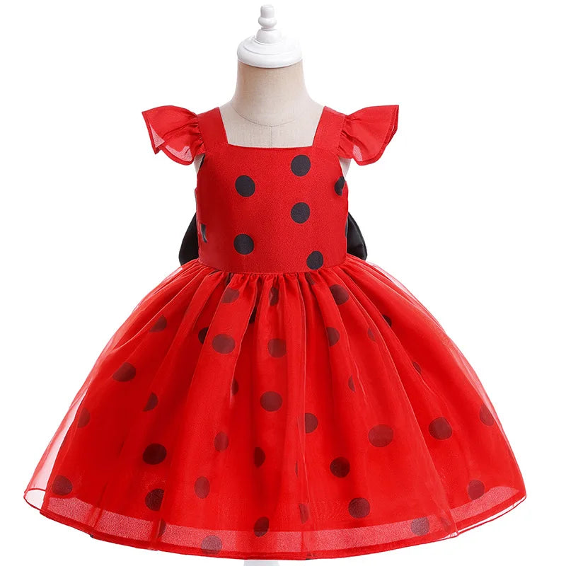 Vestido Infantil Joana Bolinhas - Loja BiBia