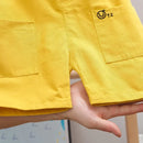 Jardineira Infantil + Camisa Happy