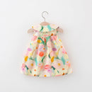 Vestido Infantil Floral + Bolsinha Flor - Loja BiBia