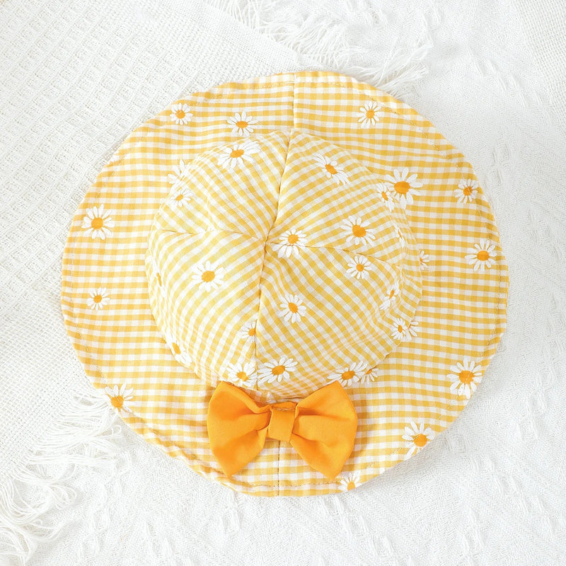 Vestido Infantil Margaridinha + Chapéu