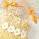 Vestido Infantil Margaridinha + Chapéu