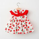 Vestido Infantil Moranguete + Bolsinha