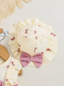 Vestido Infantil Lacinhos + Chapéu