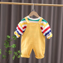 Jardineira Infantil Ursinho + Blusa