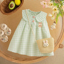 Vestido Infantil Coelhinho + Bolsinha
