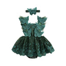 Romper Infantil Borboletinhas + Tiara