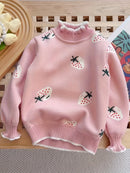 Blusa Infantil Tricô Veludo Meninas
