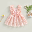 Vestido Infantil Vintage Renda