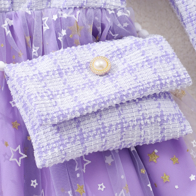 Vestido Infantil Stella + Bolsinha
