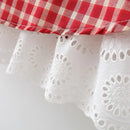 Vestido Infantil Xadrez + Chapéu