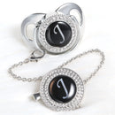 Chupeta Prata + Prendedor Inicial