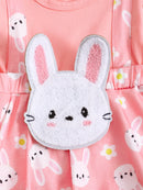 Romper infantil Lila Coelhinha + Faixa