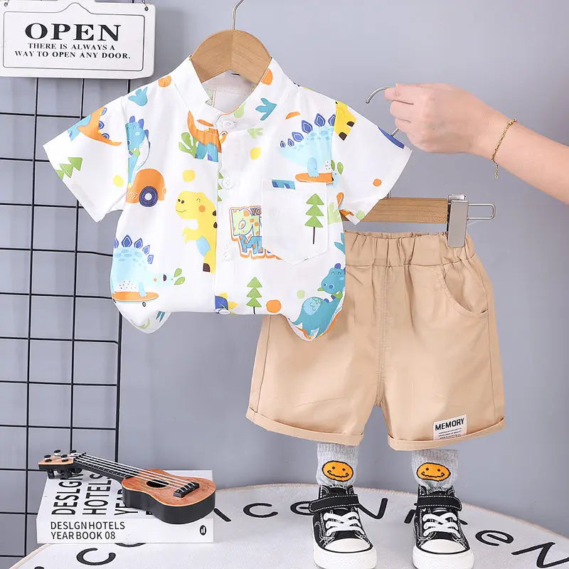 Conjunto Infantil Dino Estampado 2 PÇS