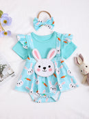 Romper infantil Lila Coelhinha + Faixa