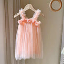 Vestido Infantil Tule Flor Vintage - Loja BiBia