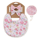 Kit Infantil Babador Florais 3 PÇS