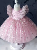 Vestido Infantil de Festa Brilhante