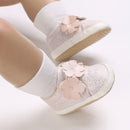 Tênis Baby Brilho Florzinhas