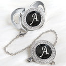 Chupeta Prata + Prendedor Inicial