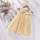 Vestido Infantil Tule com Bordados