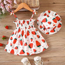 Vestido Infantil Fruit + Chapéu