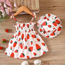 Vestido Infantil Fruit + Chapéu