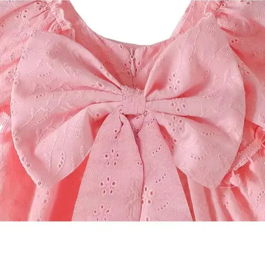 Vestido Infantil Lese Laço