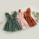 Vestido Infantil Vintage Renda
