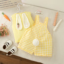 Conjunto Jardineira Coelhinho 2 Pçs