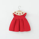 Vestido Infantil Moranguete + Bolsinha