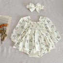 Romper Infantil Floridinho + Faixa - Loja BiBia