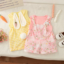 Conjunto Jardineira Coelhinho 2 Pçs