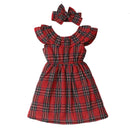 Vestido Infantil Natalino + Faixa