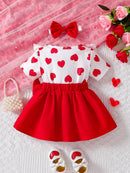 Vestido Coração + Lacinho