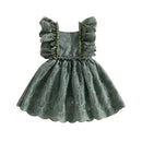 Vestido Infantil Vintage Renda