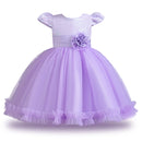 Vestido Infantil Princesa Tule Lilás